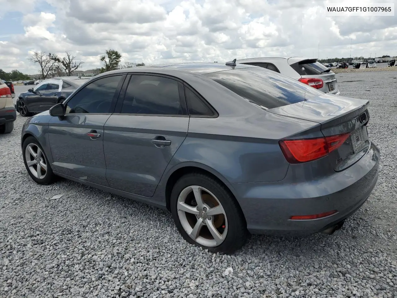 2016 Audi A3 Premium VIN: WAUA7GFF1G1007965 Lot: 62379555