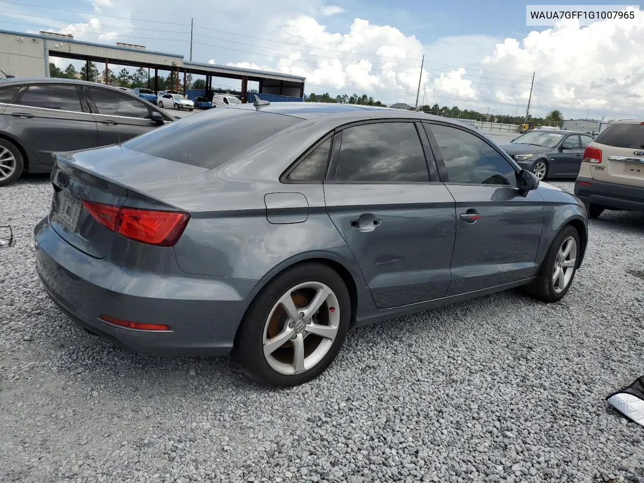 2016 Audi A3 Premium VIN: WAUA7GFF1G1007965 Lot: 62379555