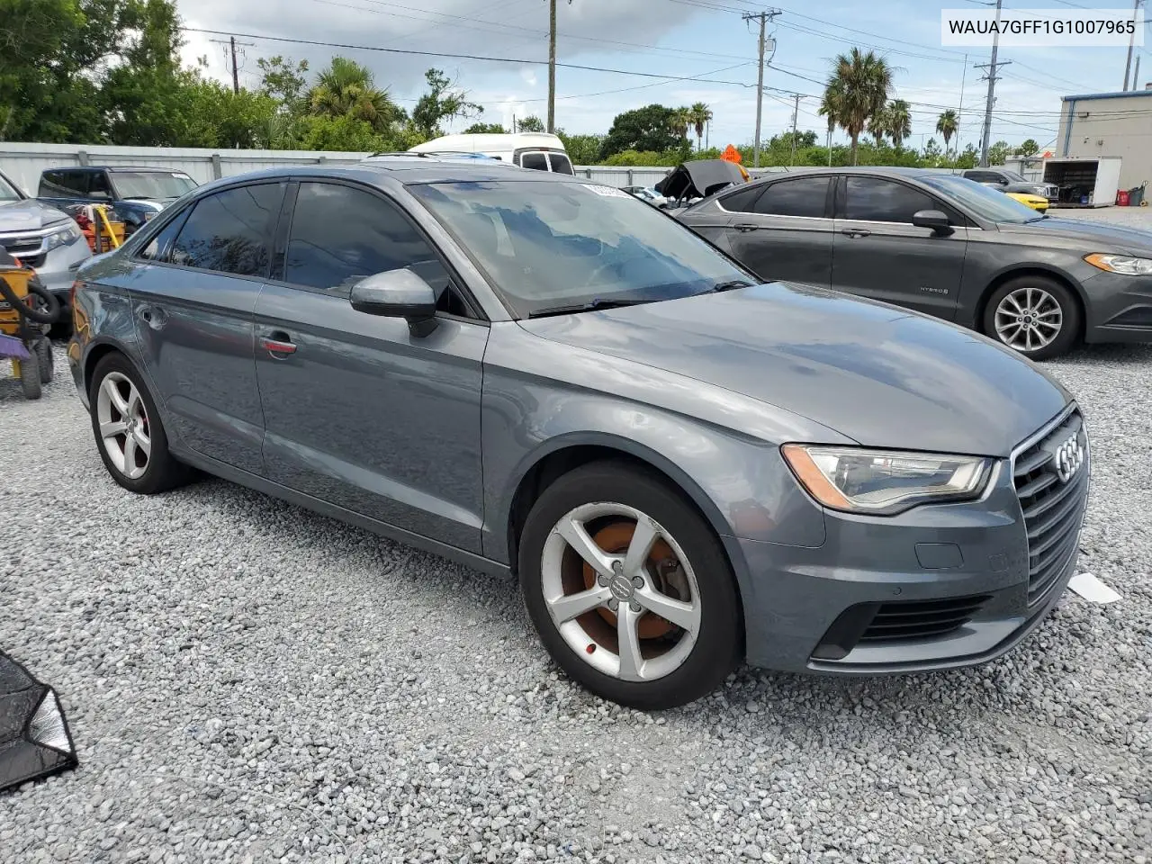 2016 Audi A3 Premium VIN: WAUA7GFF1G1007965 Lot: 62379555