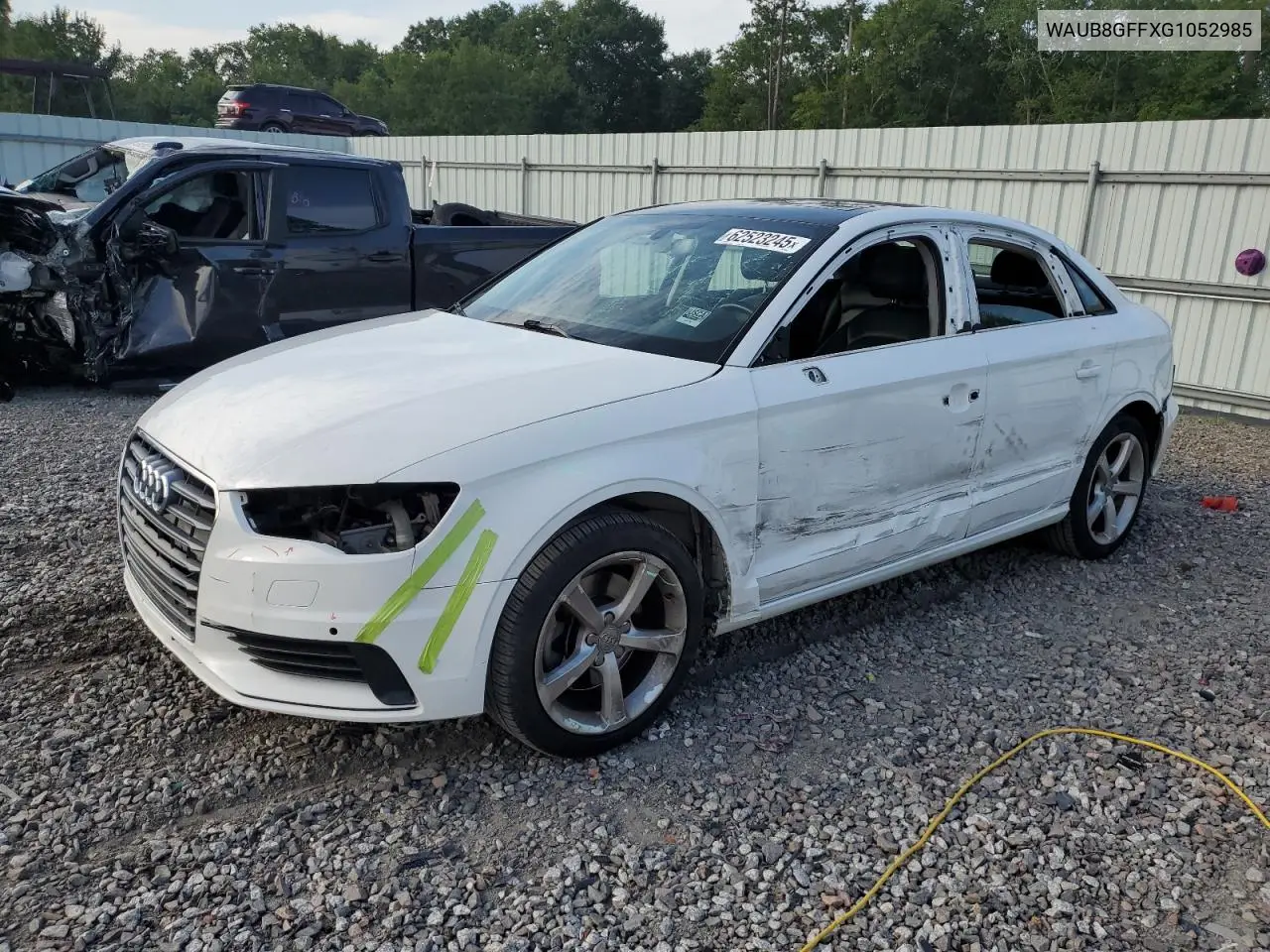 2016 Audi A3 Premium VIN: WAUB8GFFXG1052985 Lot: 62523245