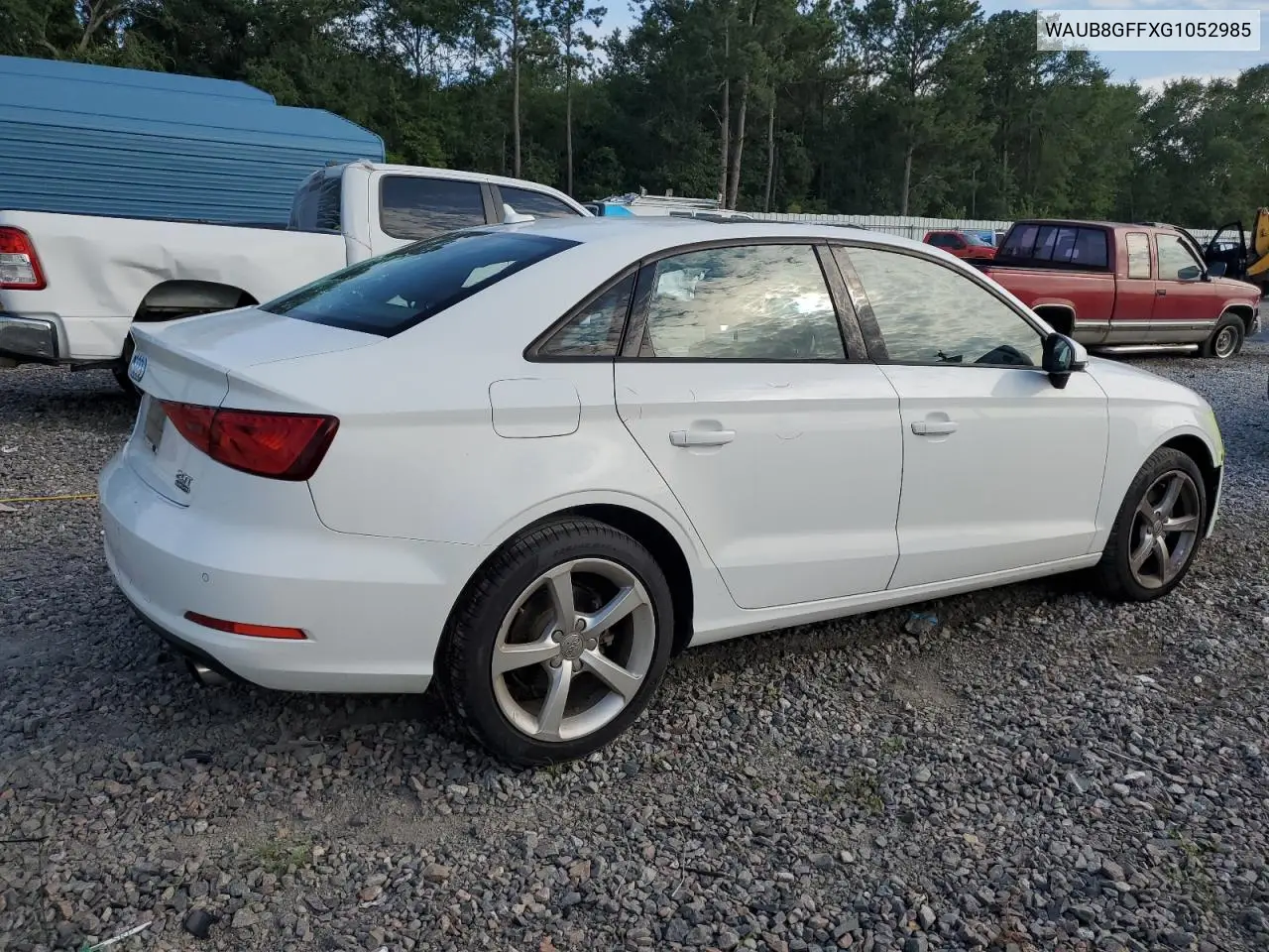 2016 Audi A3 Premium VIN: WAUB8GFFXG1052985 Lot: 62523245