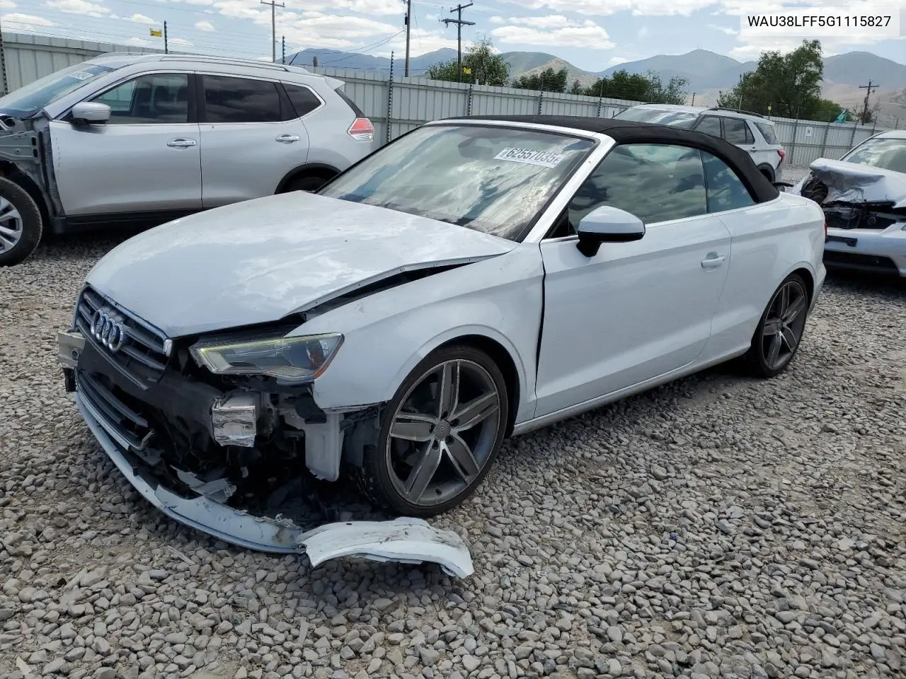 2016 Audi A3 Premium Plus VIN: WAU38LFF5G1115827 Lot: 62557035