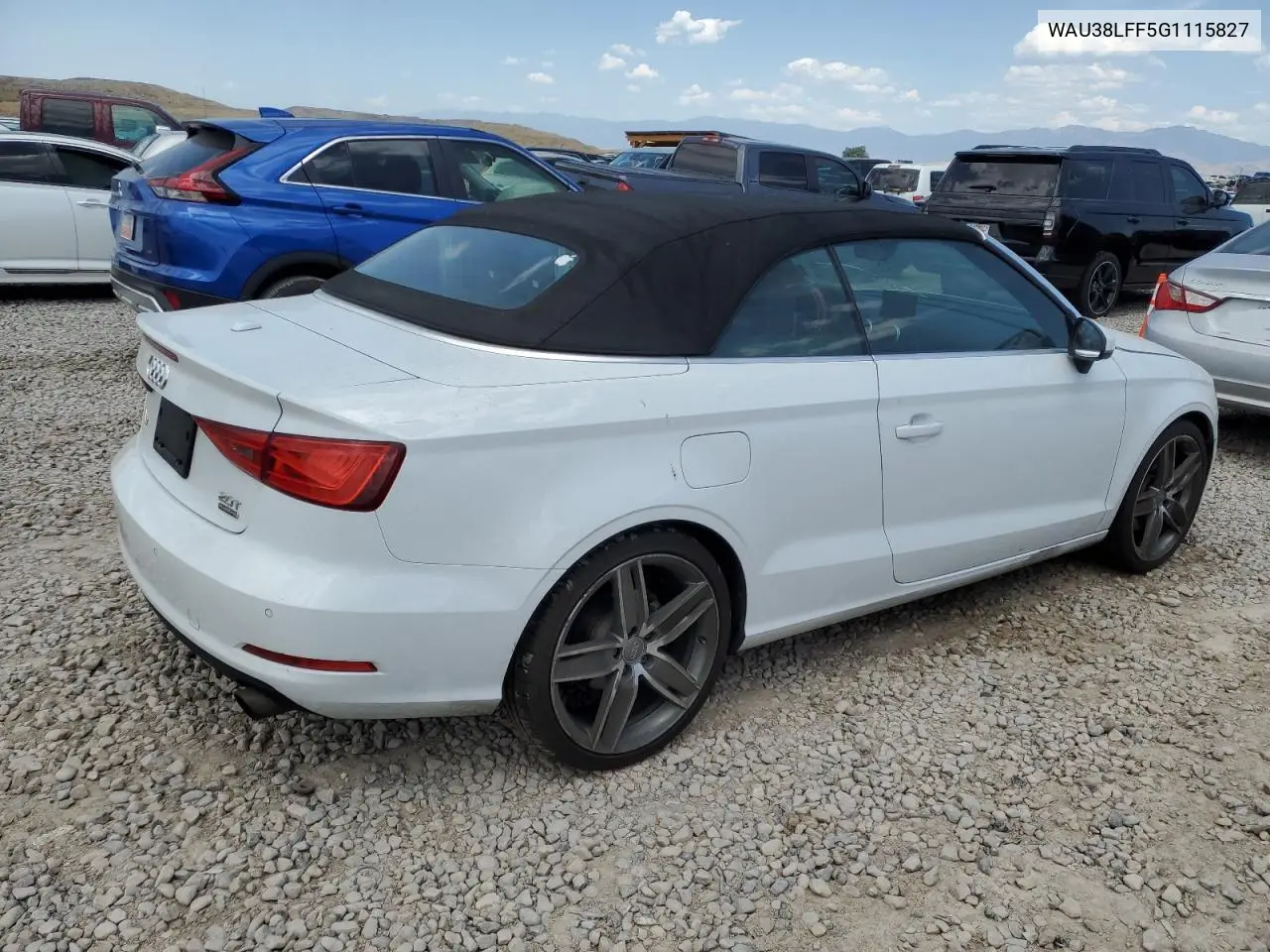 2016 Audi A3 Premium Plus VIN: WAU38LFF5G1115827 Lot: 62557035