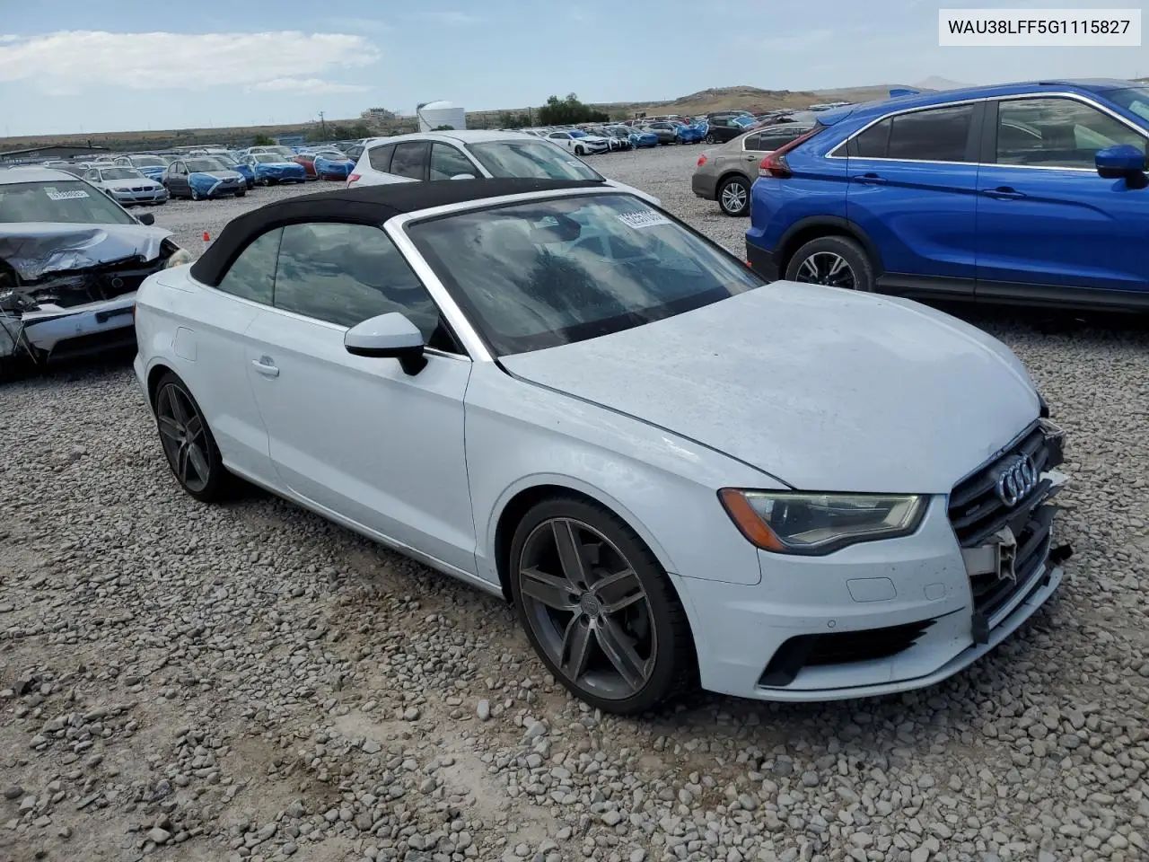 2016 Audi A3 Premium Plus VIN: WAU38LFF5G1115827 Lot: 62557035