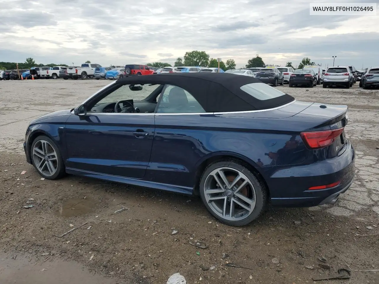 2017 Audi A3 Premium Plus VIN: WAUY8LFF0H1026495 Lot: 62635385