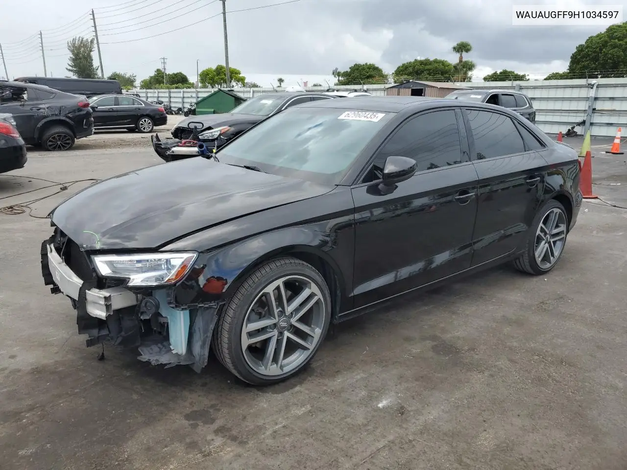 2017 Audi A3 Premium VIN: WAUAUGFF9H1034597 Lot: 62960435