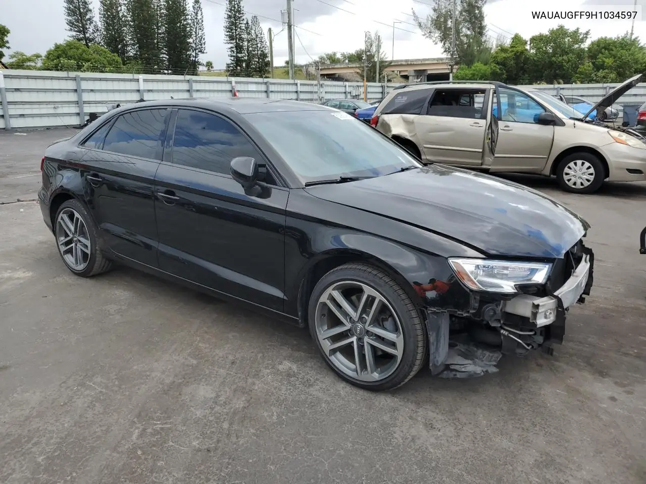 2017 Audi A3 Premium VIN: WAUAUGFF9H1034597 Lot: 62960435