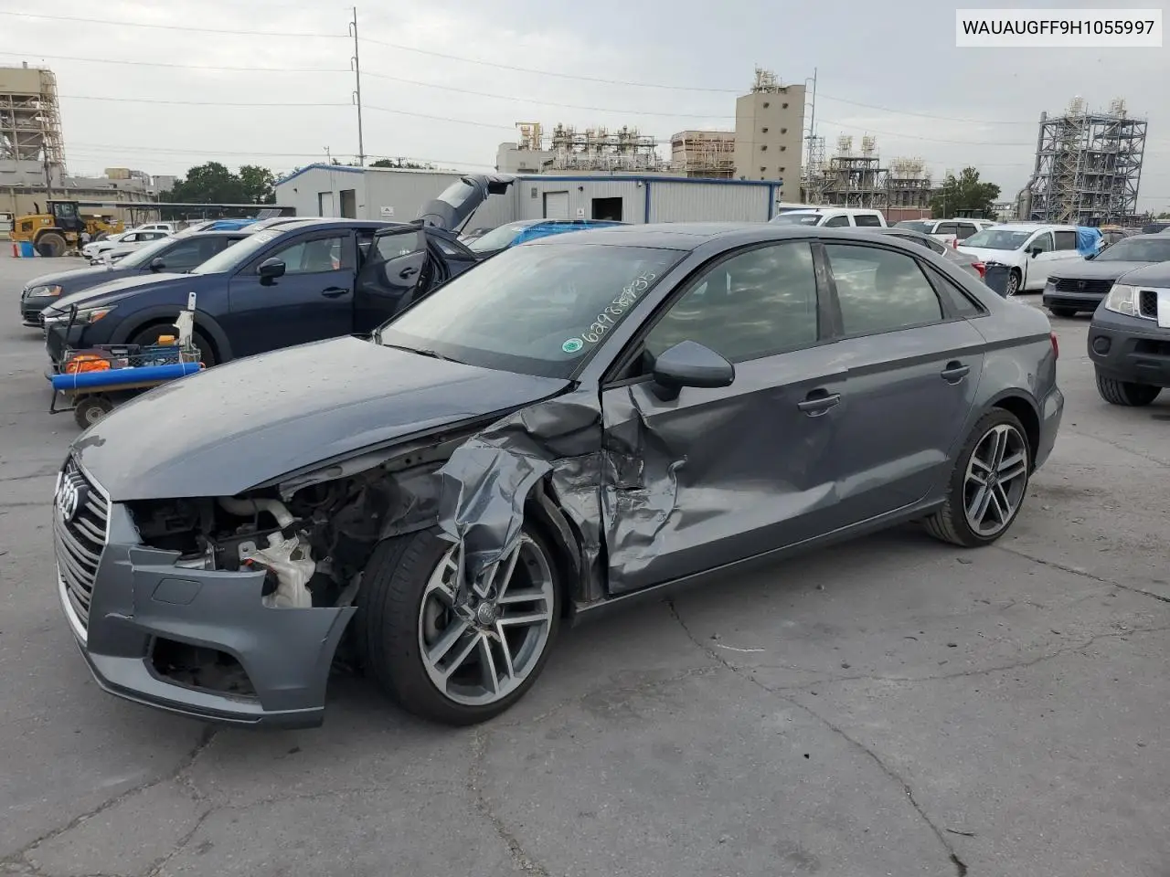 2017 Audi A3 Premium VIN: WAUAUGFF9H1055997 Lot: 62988735