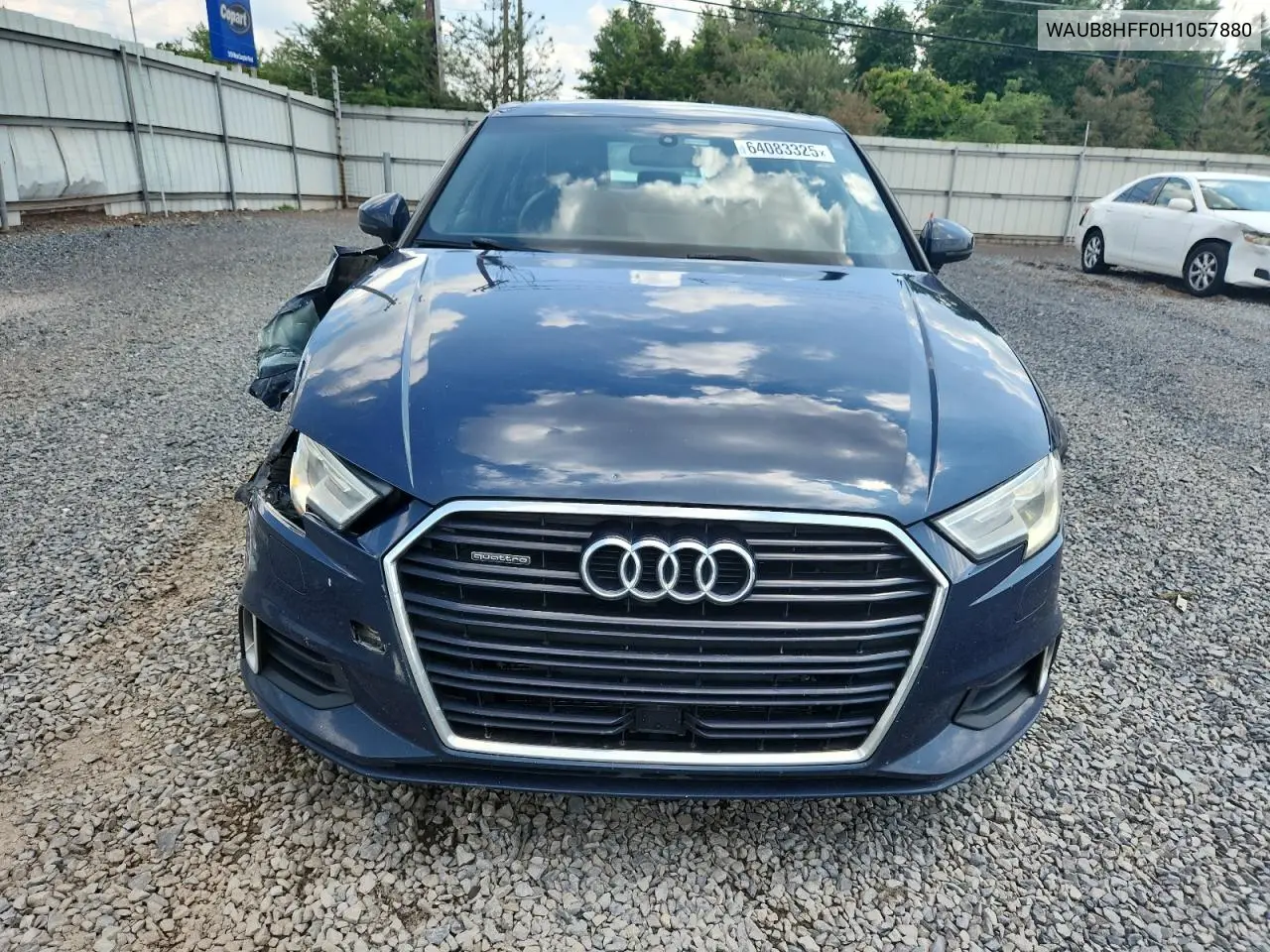 2017 Audi A3 Premium VIN: WAUB8HFF0H1057880 Lot: 64083325