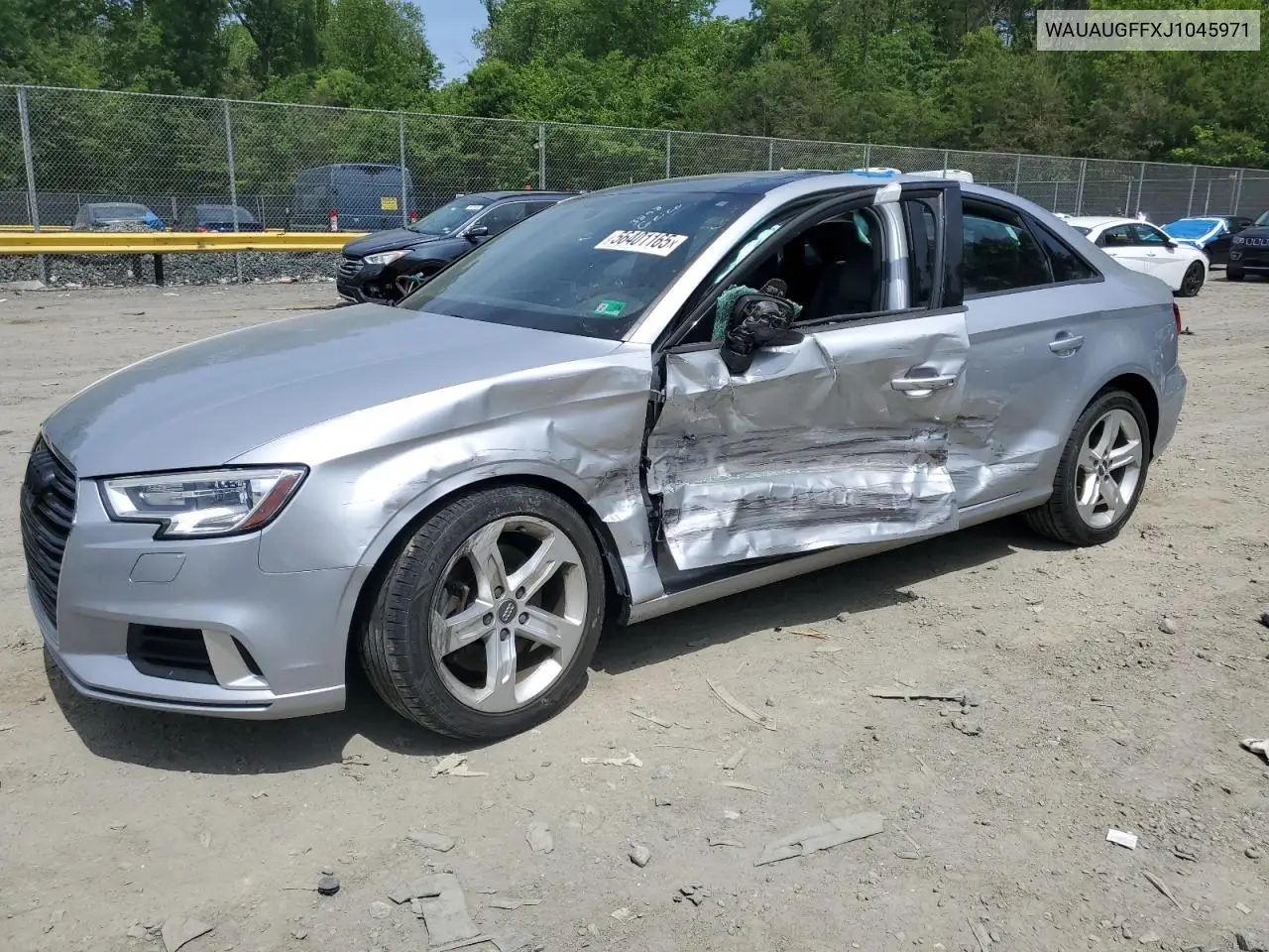 2018 Audi A3 Premium VIN: WAUAUGFFXJ1045971 Lot: 56401165