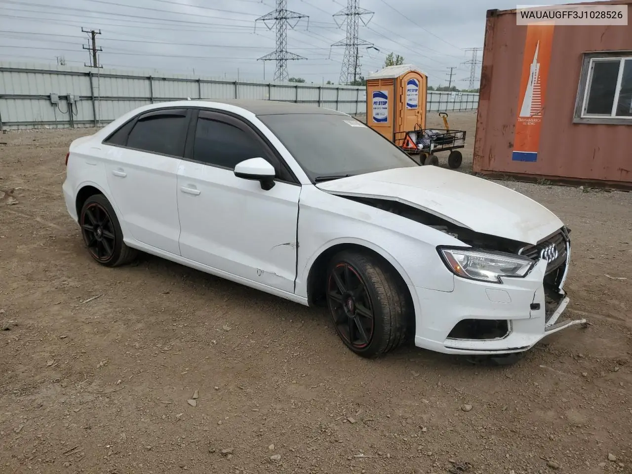 2018 Audi A3 Premium VIN: WAUAUGFF3J1028526 Lot: 56637845