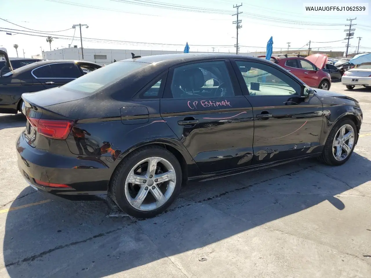 2018 Audi A3 Premium VIN: WAUAUGFF6J1062539 Lot: 56676835