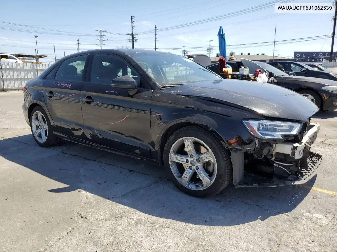 2018 Audi A3 Premium VIN: WAUAUGFF6J1062539 Lot: 56676835