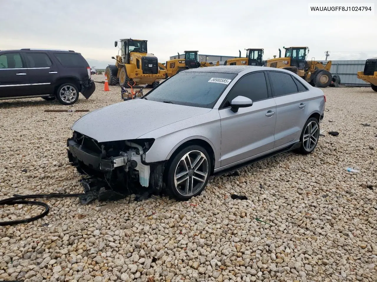 2018 Audi A3 Premium VIN: WAUAUGFF8J1024794 Lot: 58980585