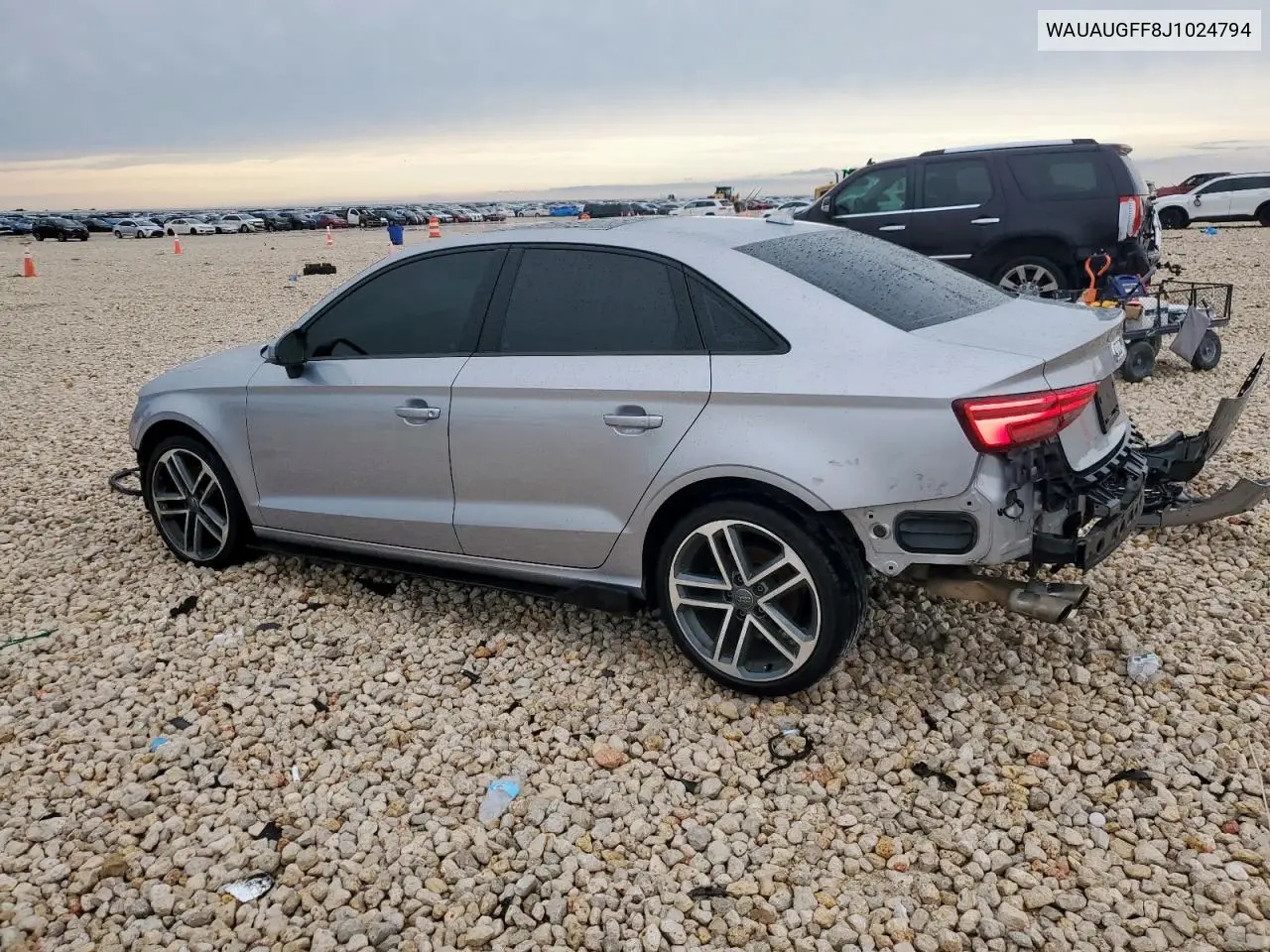 2018 Audi A3 Premium VIN: WAUAUGFF8J1024794 Lot: 58980585