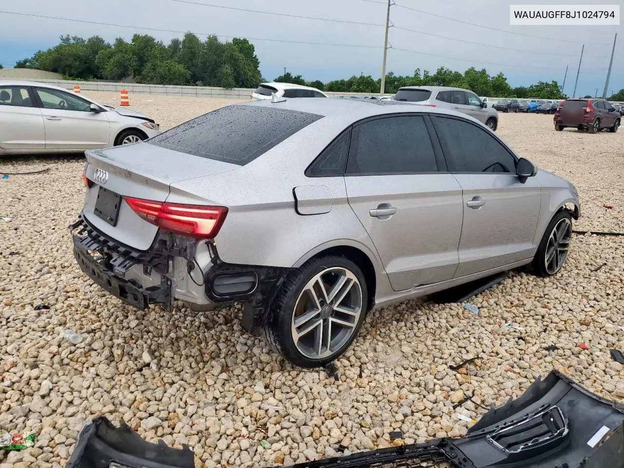 2018 Audi A3 Premium VIN: WAUAUGFF8J1024794 Lot: 58980585