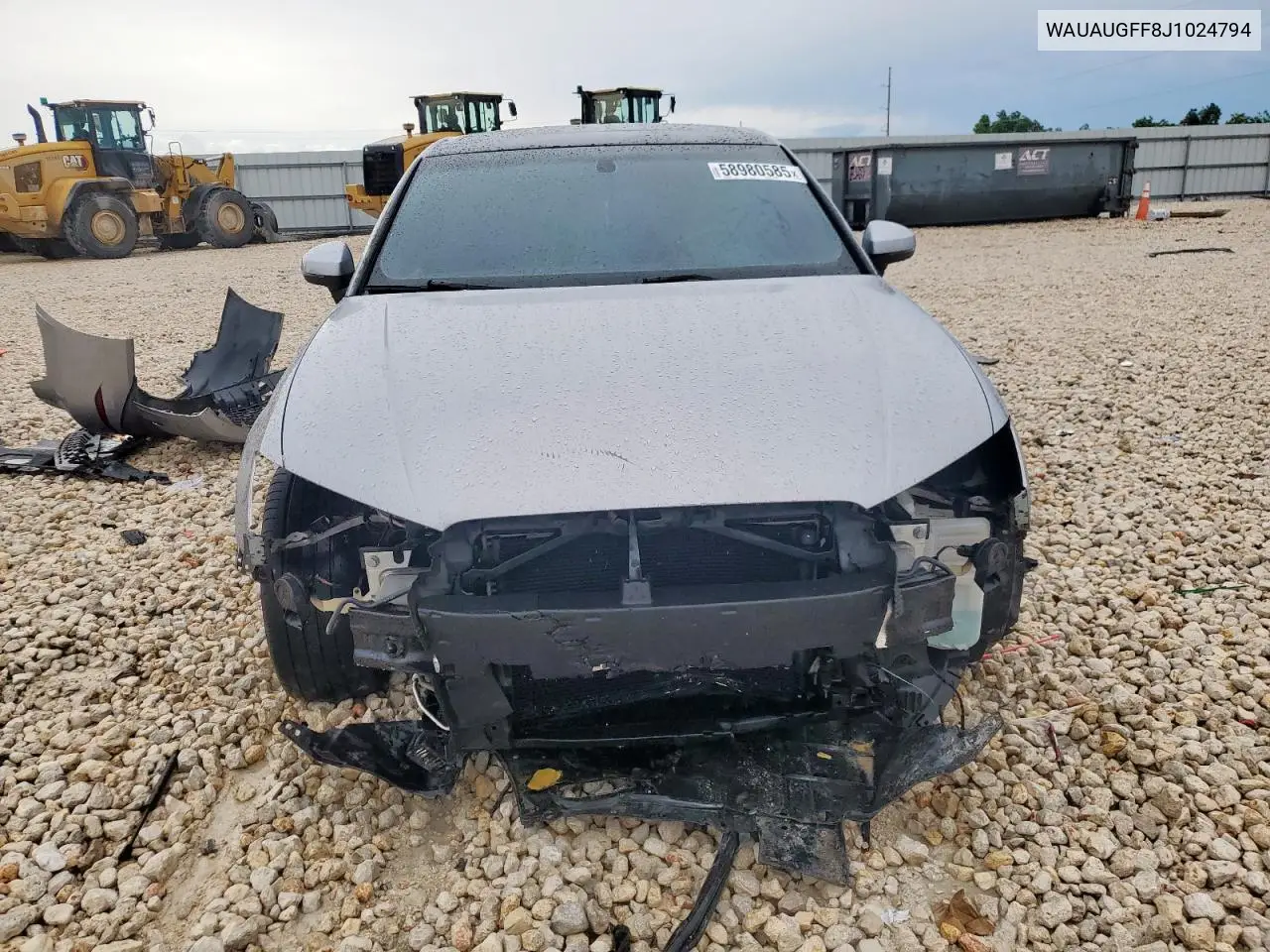 2018 Audi A3 Premium VIN: WAUAUGFF8J1024794 Lot: 58980585