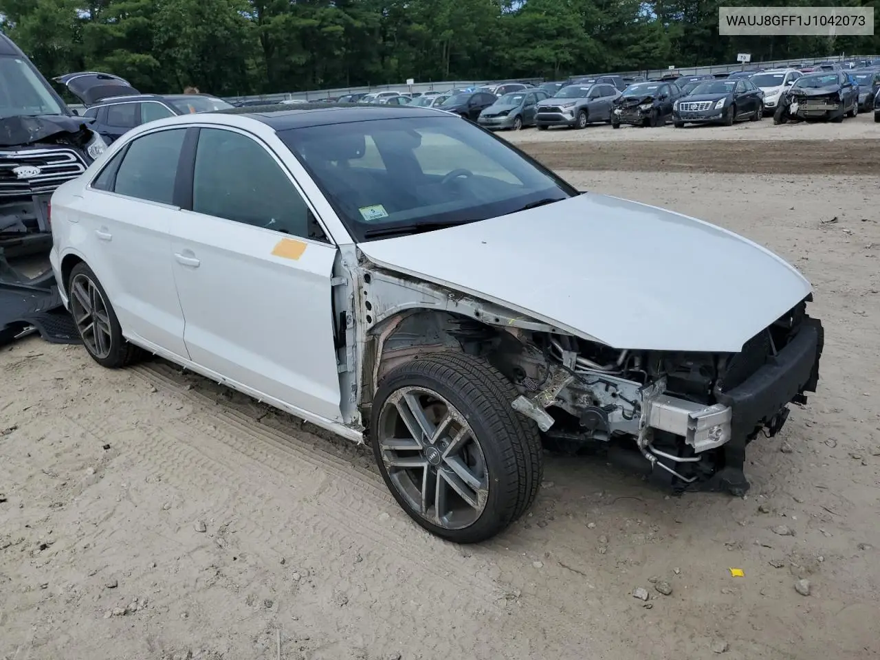 2018 Audi A3 Premium Plus VIN: WAUJ8GFF1J1042073 Lot: 61302455