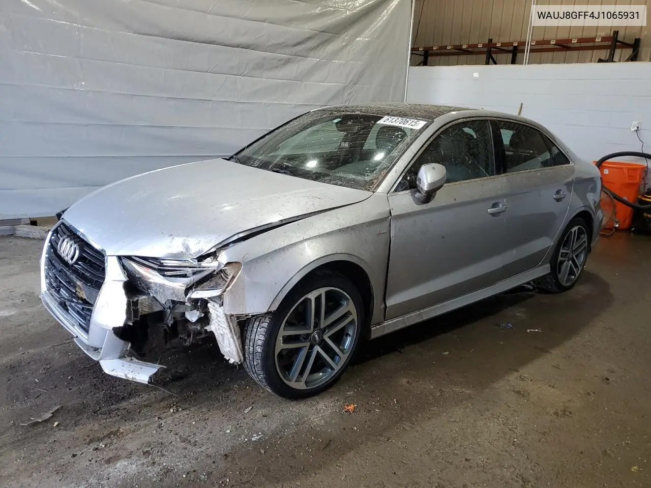 2018 Audi A3 Premium Plus VIN: WAUJ8GFF4J1065931 Lot: 61370615
