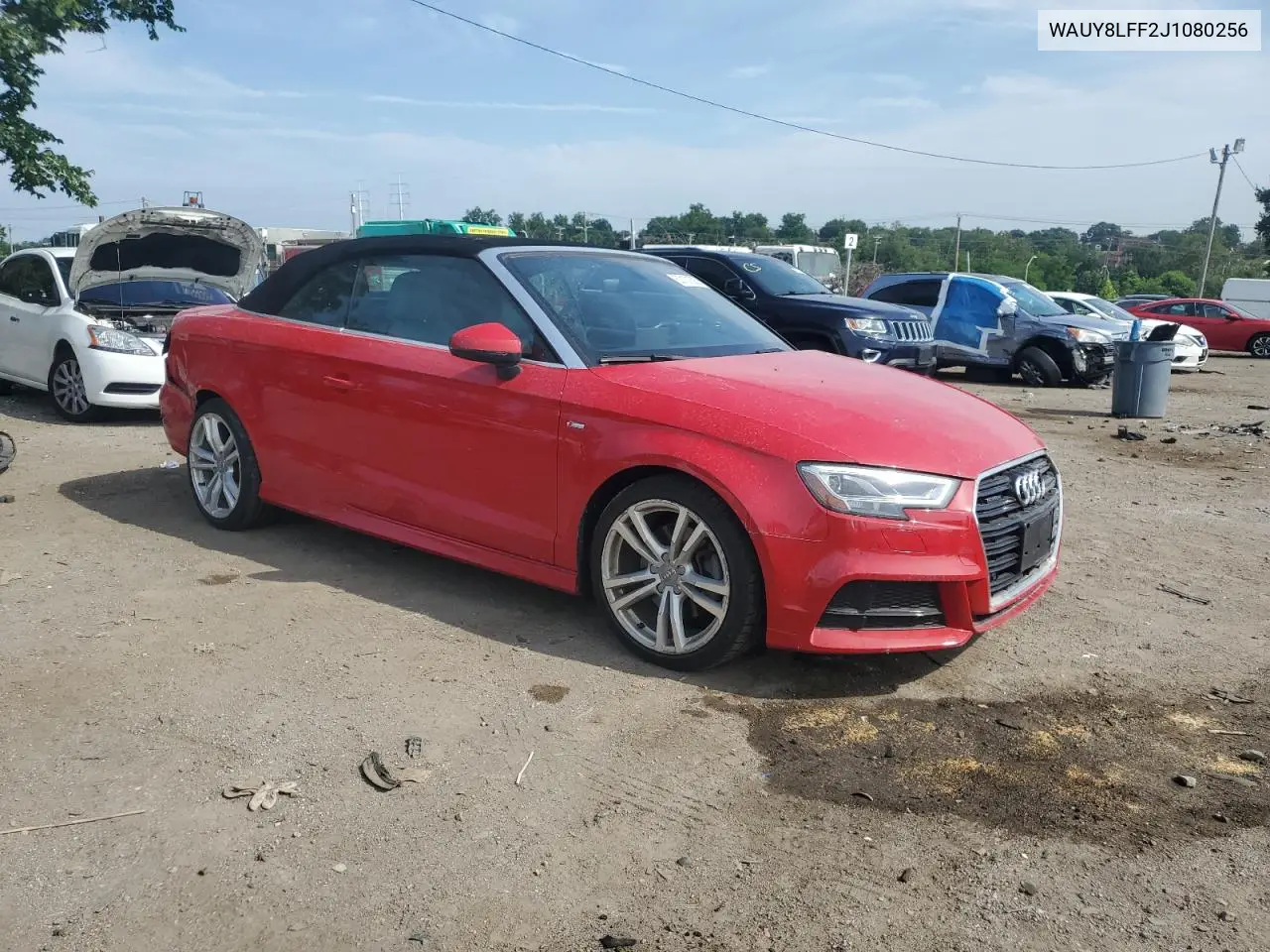 2018 Audi A3 Premium Plus VIN: WAUY8LFF2J1080256 Lot: 62131625