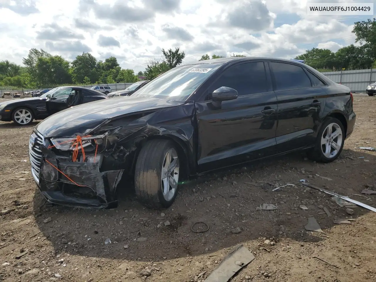 2018 Audi A3 Premium VIN: WAUAUGFF6J1004429 Lot: 63063395