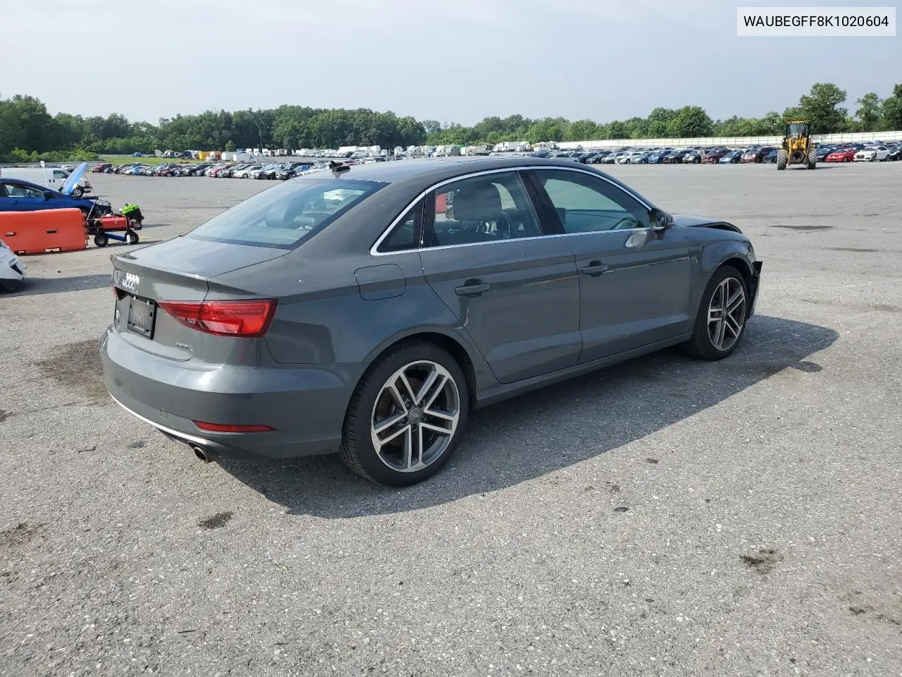 2019 Audi A3 Premium VIN: WAUBEGFF8K1020604 Lot: 63024645