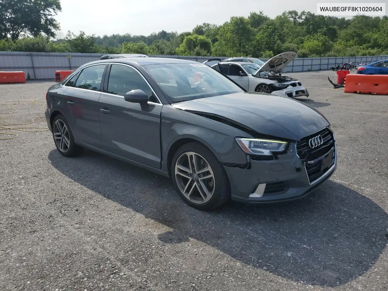 2019 Audi A3 Premium VIN: WAUBEGFF8K1020604 Lot: 63024645