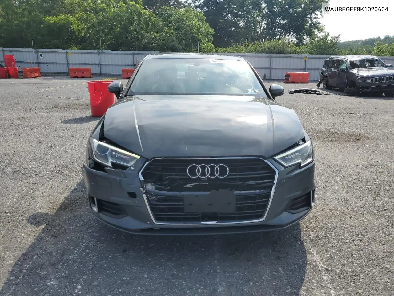 2019 Audi A3 Premium VIN: WAUBEGFF8K1020604 Lot: 63024645