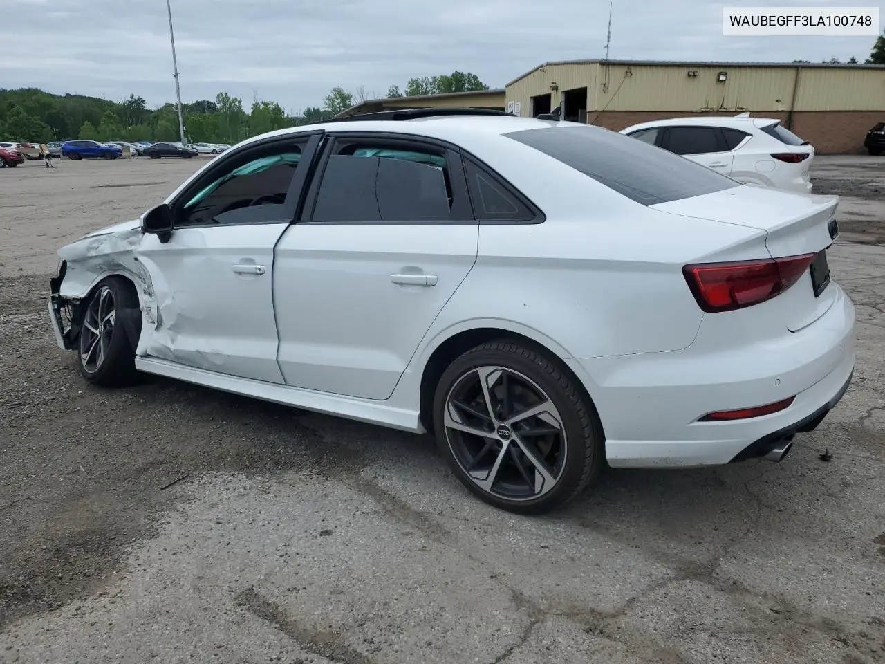 2020 Audi A3 S-Line Premium VIN: WAUBEGFF3LA100748 Lot: 62152215