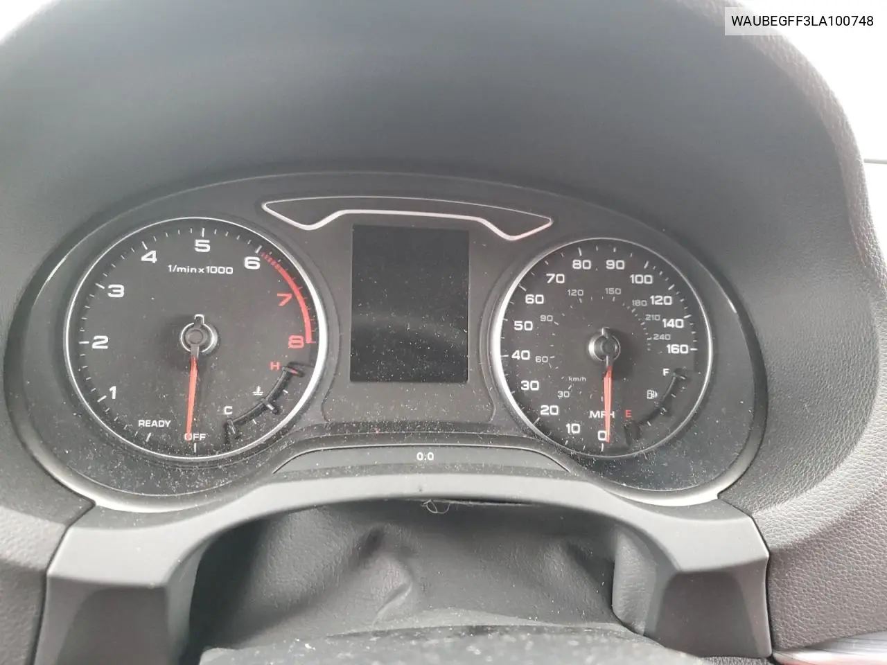 2020 Audi A3 S-Line Premium VIN: WAUBEGFF3LA100748 Lot: 62152215