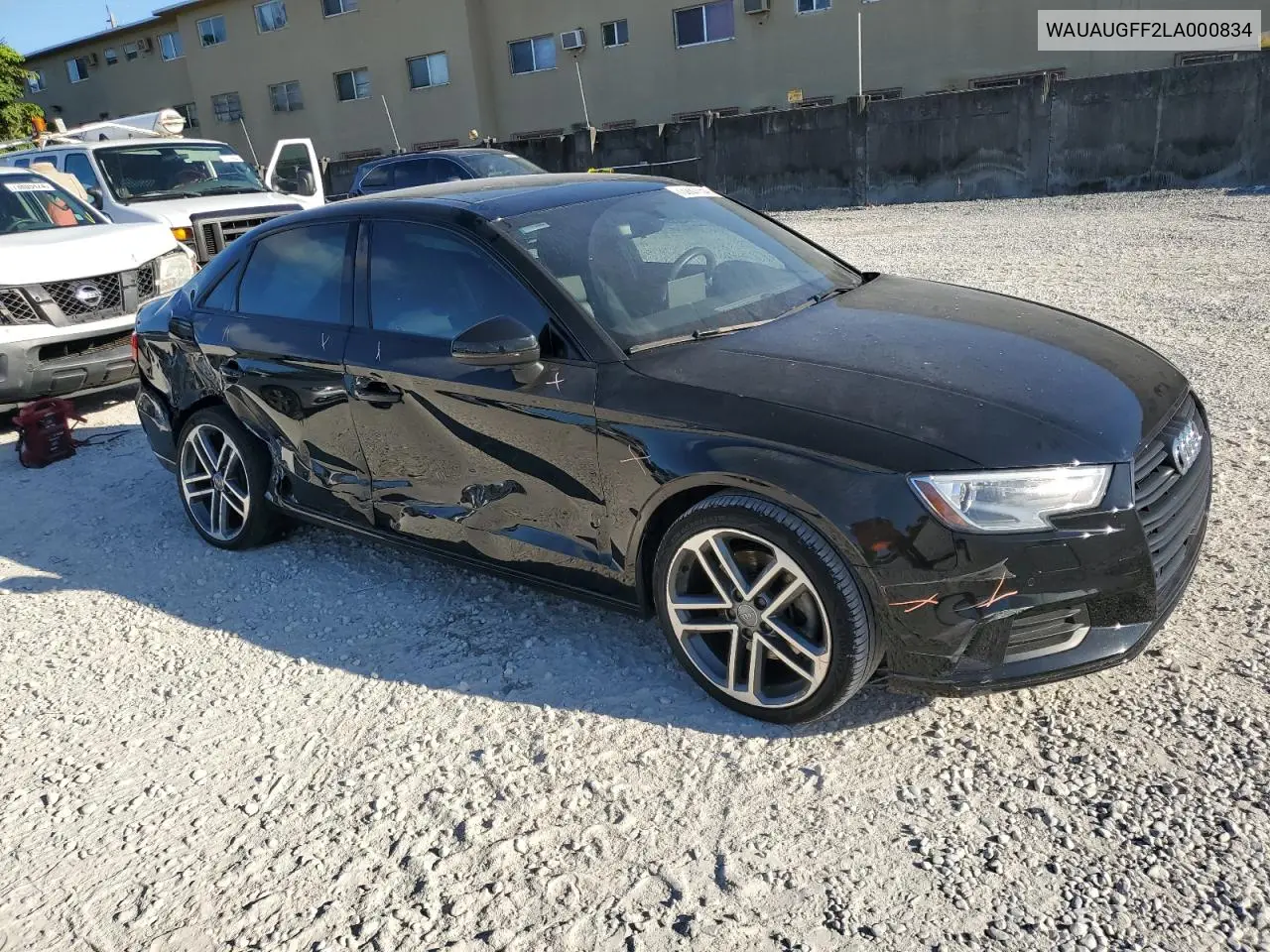 2020 Audi A3 Premium VIN: WAUAUGFF2LA000834 Lot: 73287754