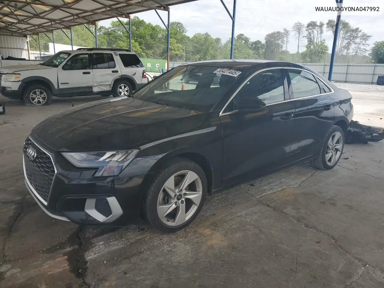 2022 Audi A3 Premium VIN: WAUAUDGY0NA047992 Lot: 55427445