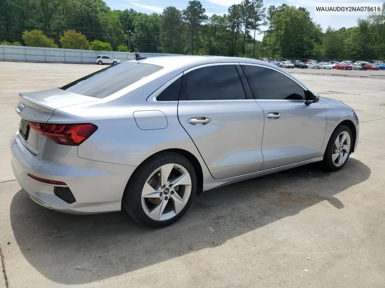 2022 Audi A3 Premium VIN: WAUAUDGY2NA075616 Lot: 56395965