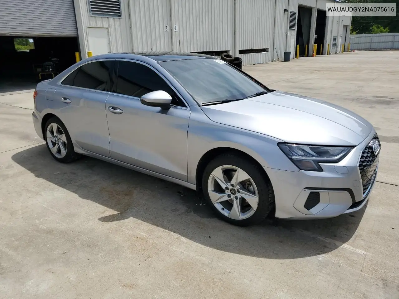 2022 Audi A3 Premium VIN: WAUAUDGY2NA075616 Lot: 56395965