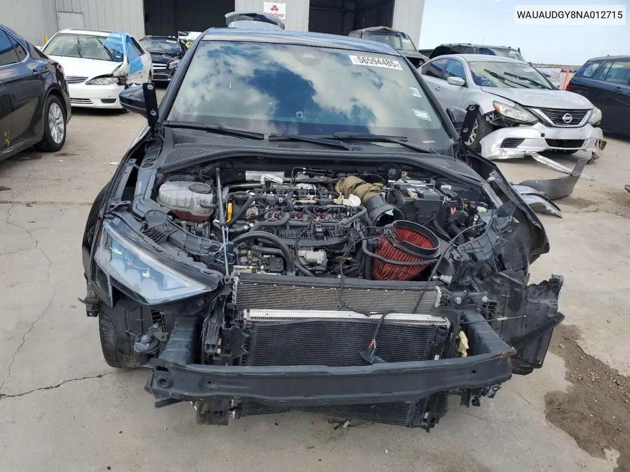 2022 Audi A3 Premium VIN: WAUAUDGY8NA012715 Lot: 56594485