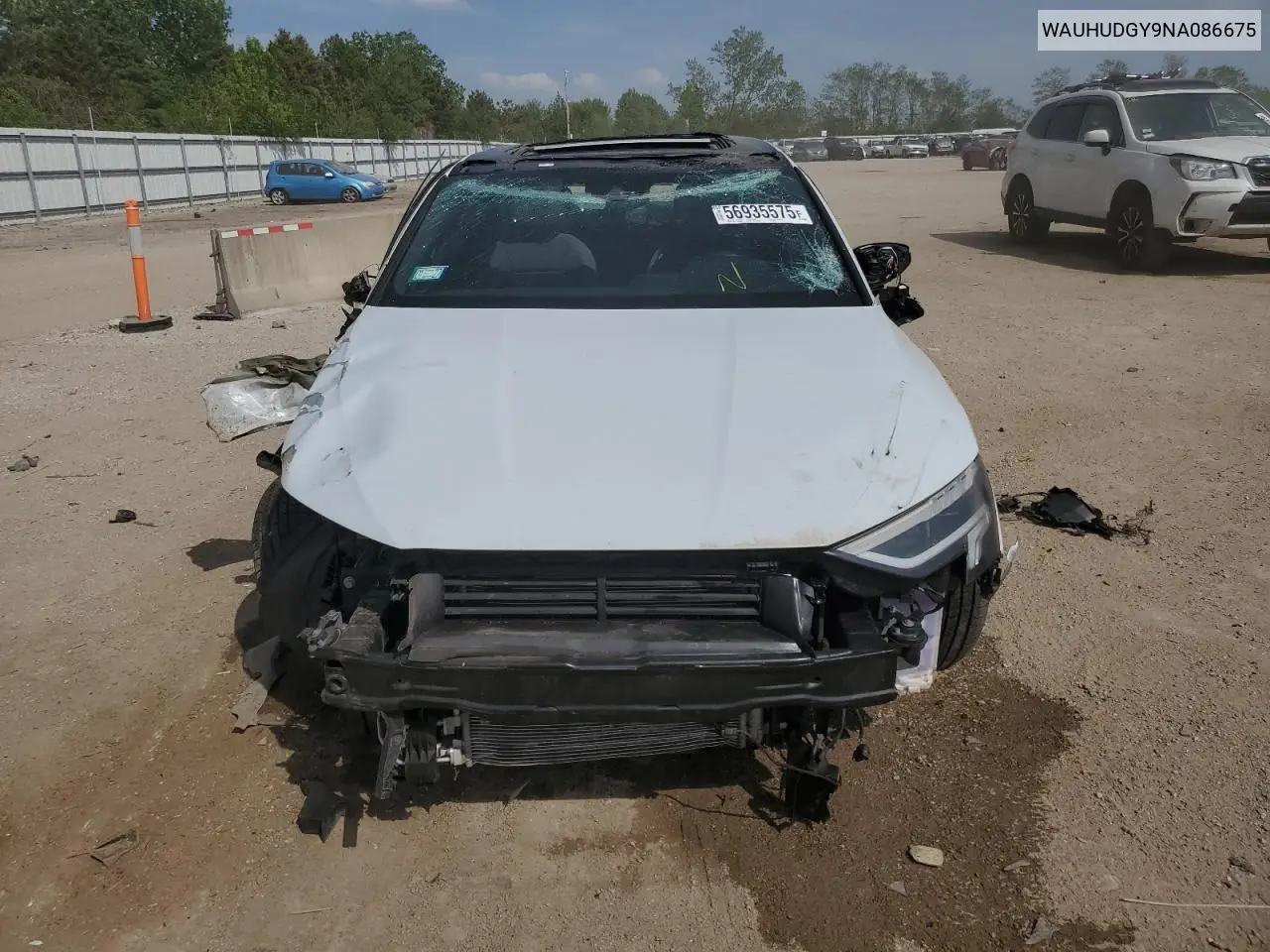 2022 Audi A3 Premium Plus VIN: WAUHUDGY9NA086675 Lot: 56935575