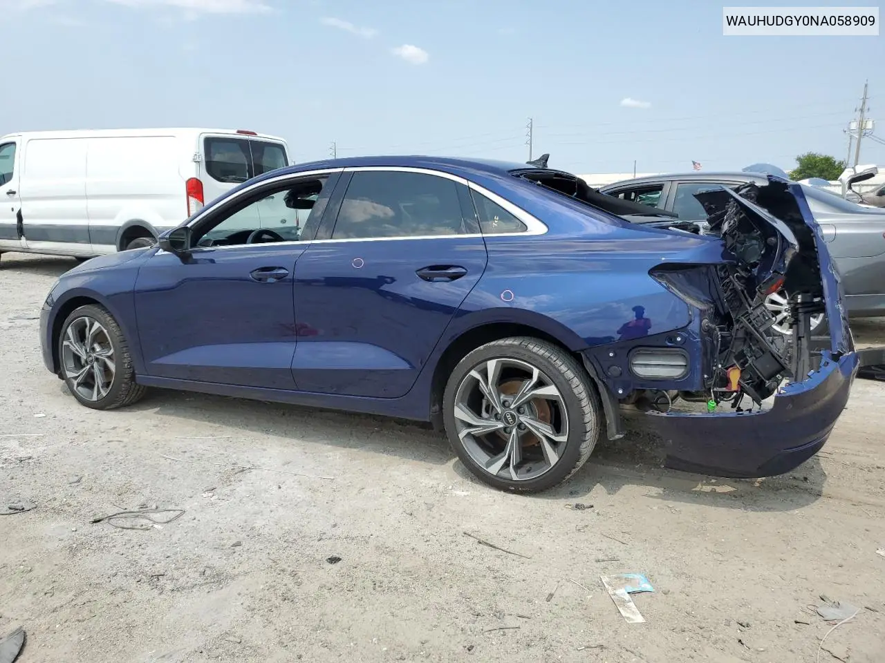 2022 Audi A3 Premium Plus VIN: WAUHUDGY0NA058909 Lot: 57145905