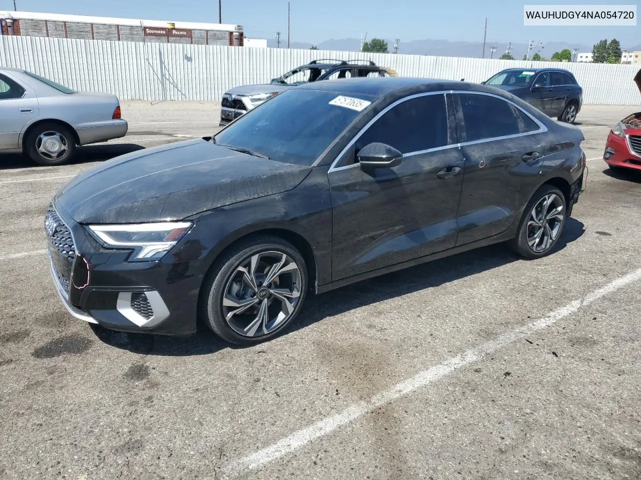 2022 Audi A3 Premium Plus VIN: WAUHUDGY4NA054720 Lot: 57570635
