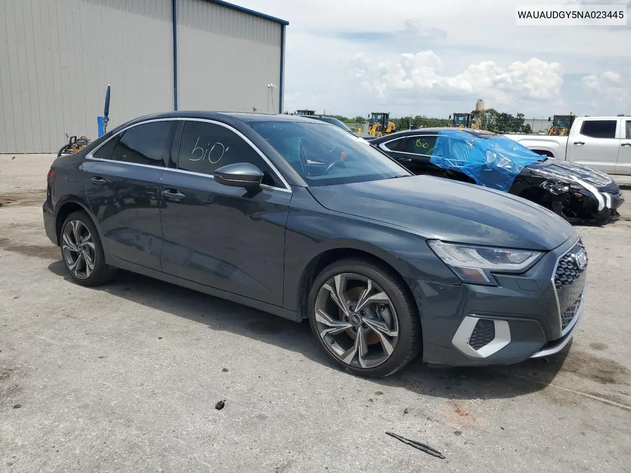 2022 Audi A3 Premium VIN: WAUAUDGY5NA023445 Lot: 58395225
