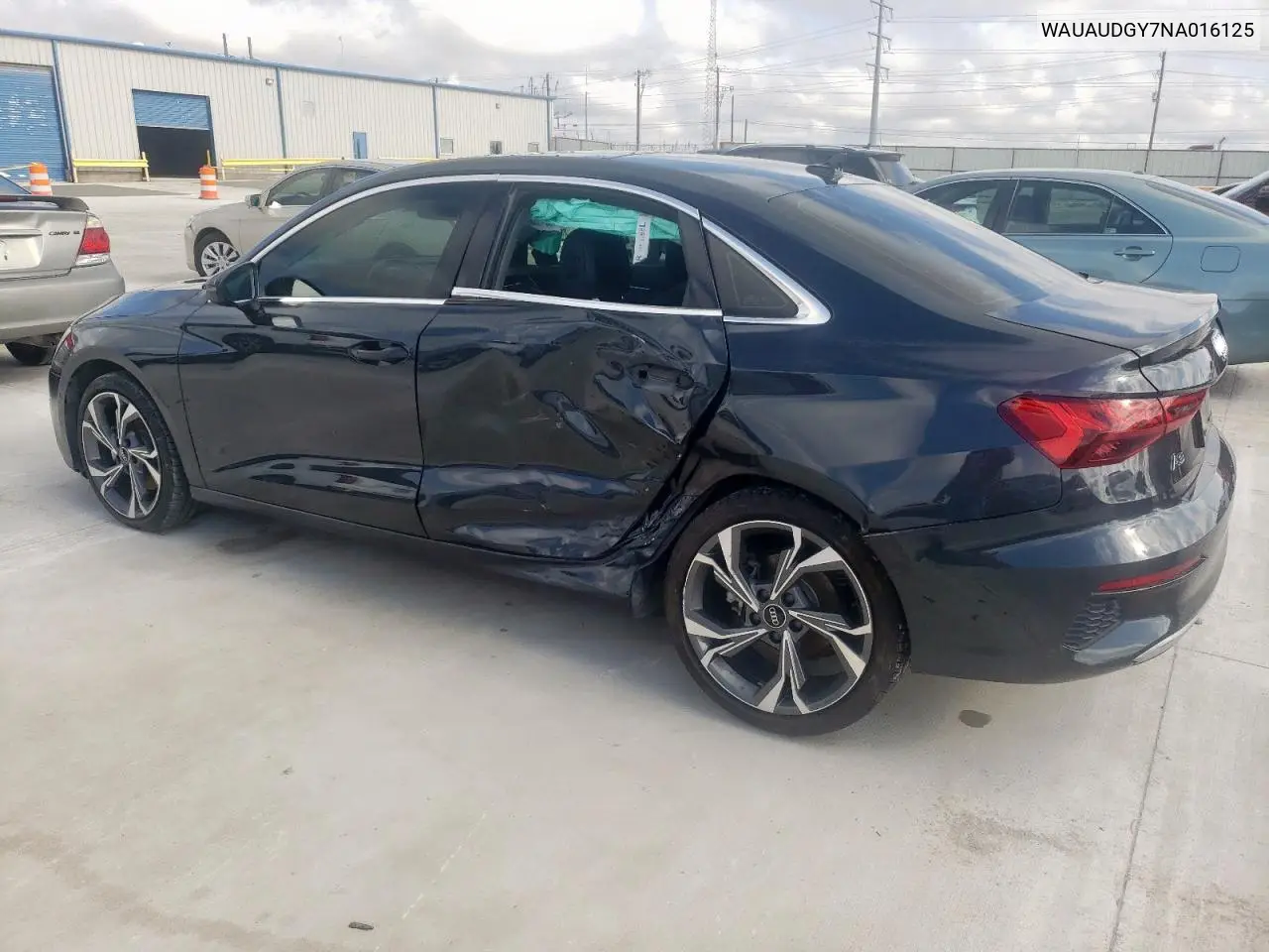 2022 Audi A3 Premium VIN: WAUAUDGY7NA016125 Lot: 58574595