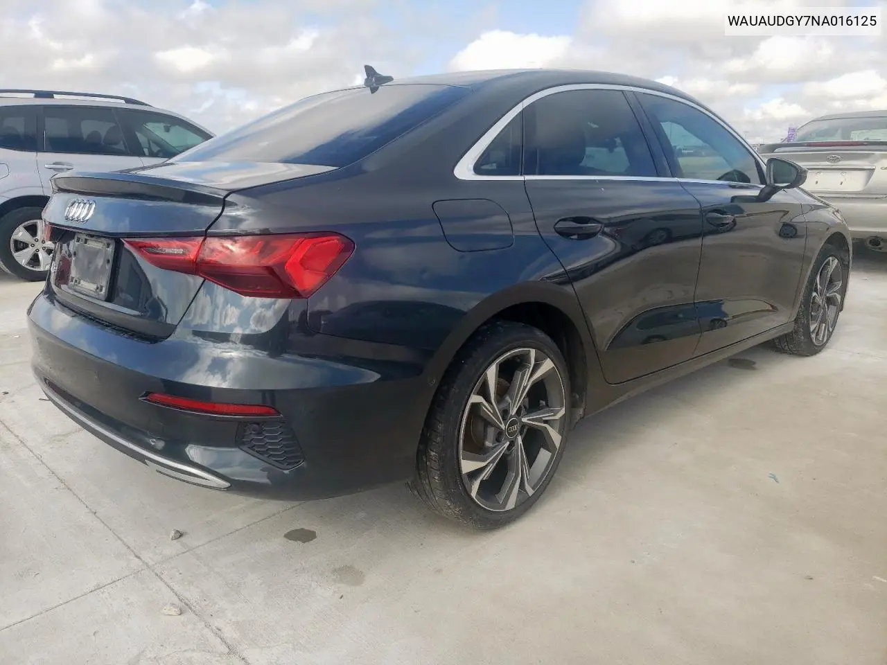2022 Audi A3 Premium VIN: WAUAUDGY7NA016125 Lot: 58574595