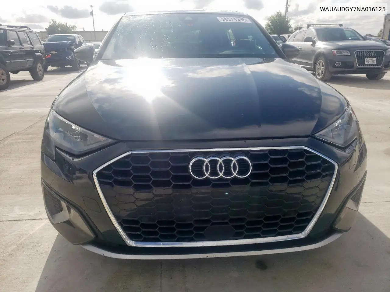 2022 Audi A3 Premium VIN: WAUAUDGY7NA016125 Lot: 58574595