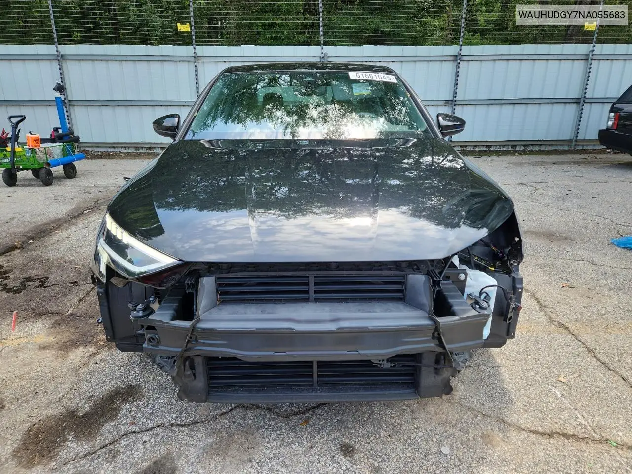 2022 Audi A3 Premium Plus VIN: WAUHUDGY7NA055683 Lot: 61661045