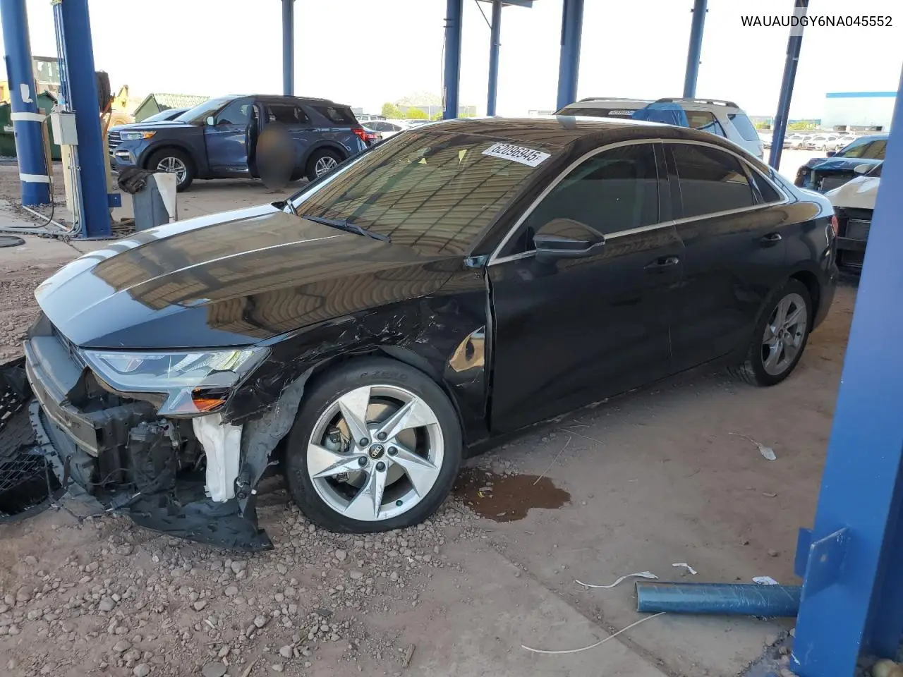 2022 Audi A3 Premium VIN: WAUAUDGY6NA045552 Lot: 62096945
