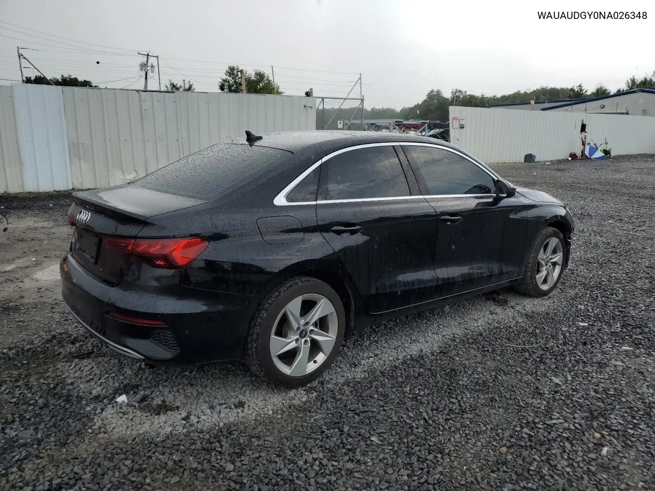 2022 Audi A3 Premium VIN: WAUAUDGY0NA026348 Lot: 64608285