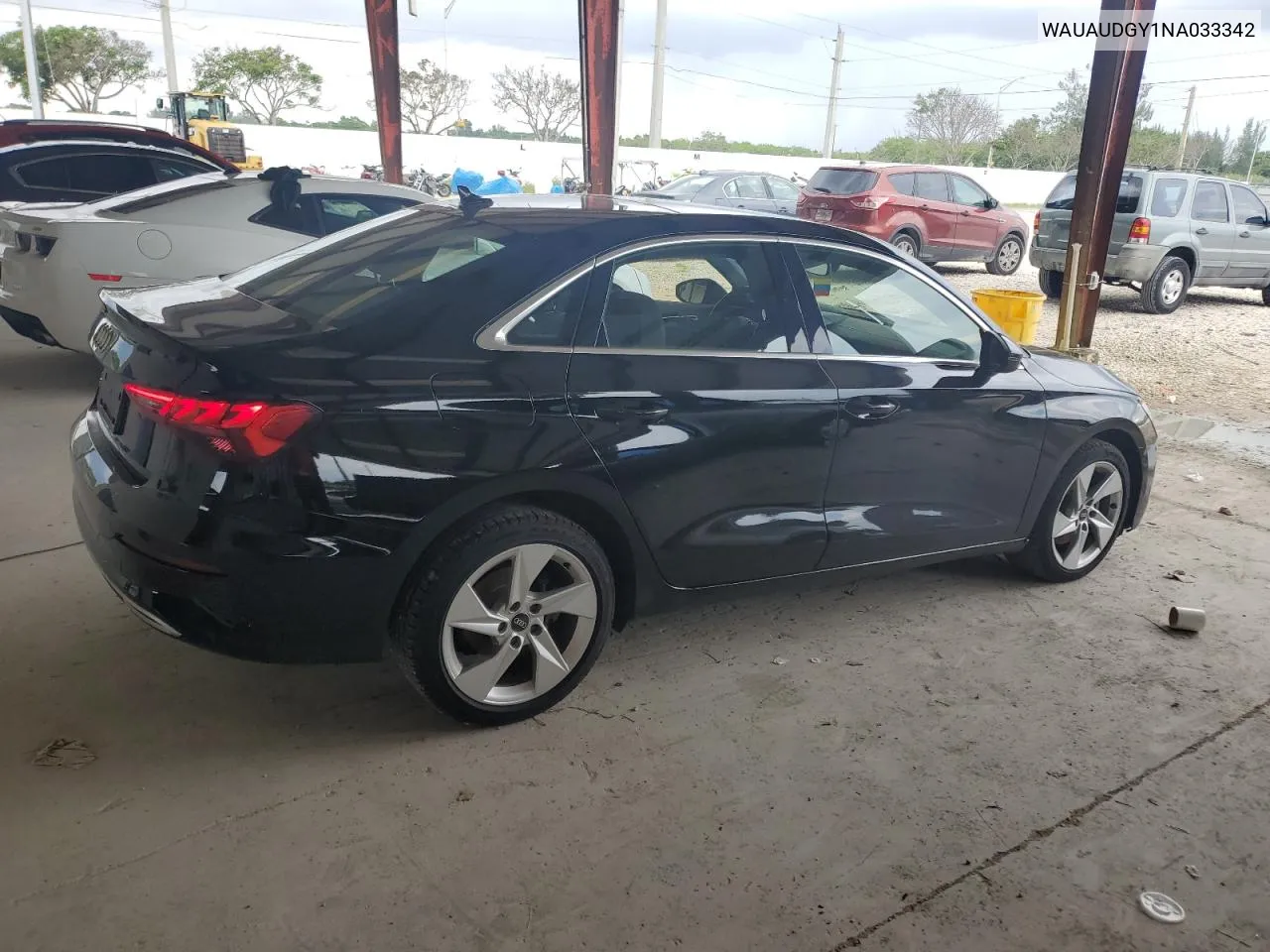2022 Audi A3 Premium VIN: WAUAUDGY1NA033342 Lot: 76313624