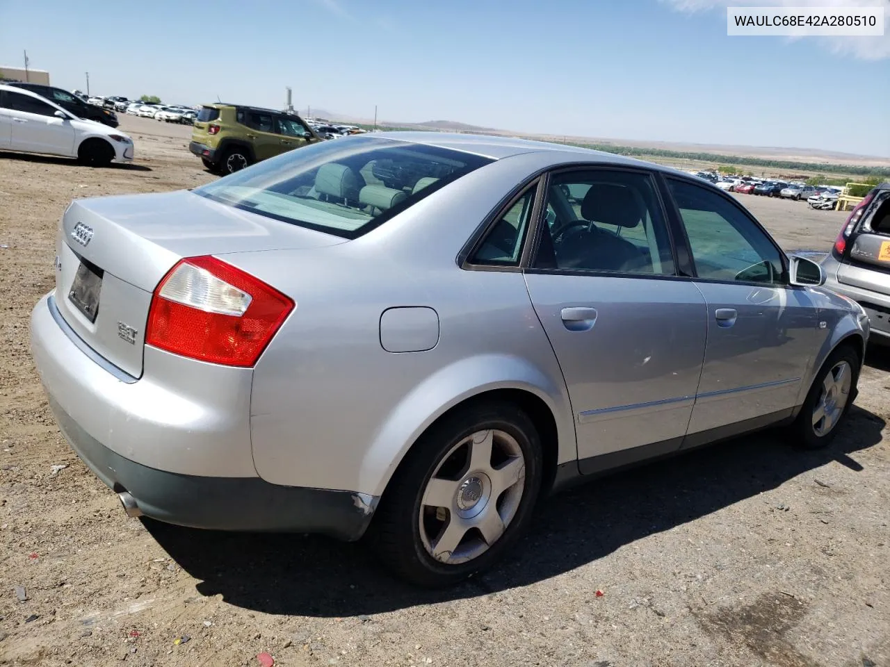 2002 Audi A4 1.8T Quattro VIN: WAULC68E42A280510 Lot: 38715514