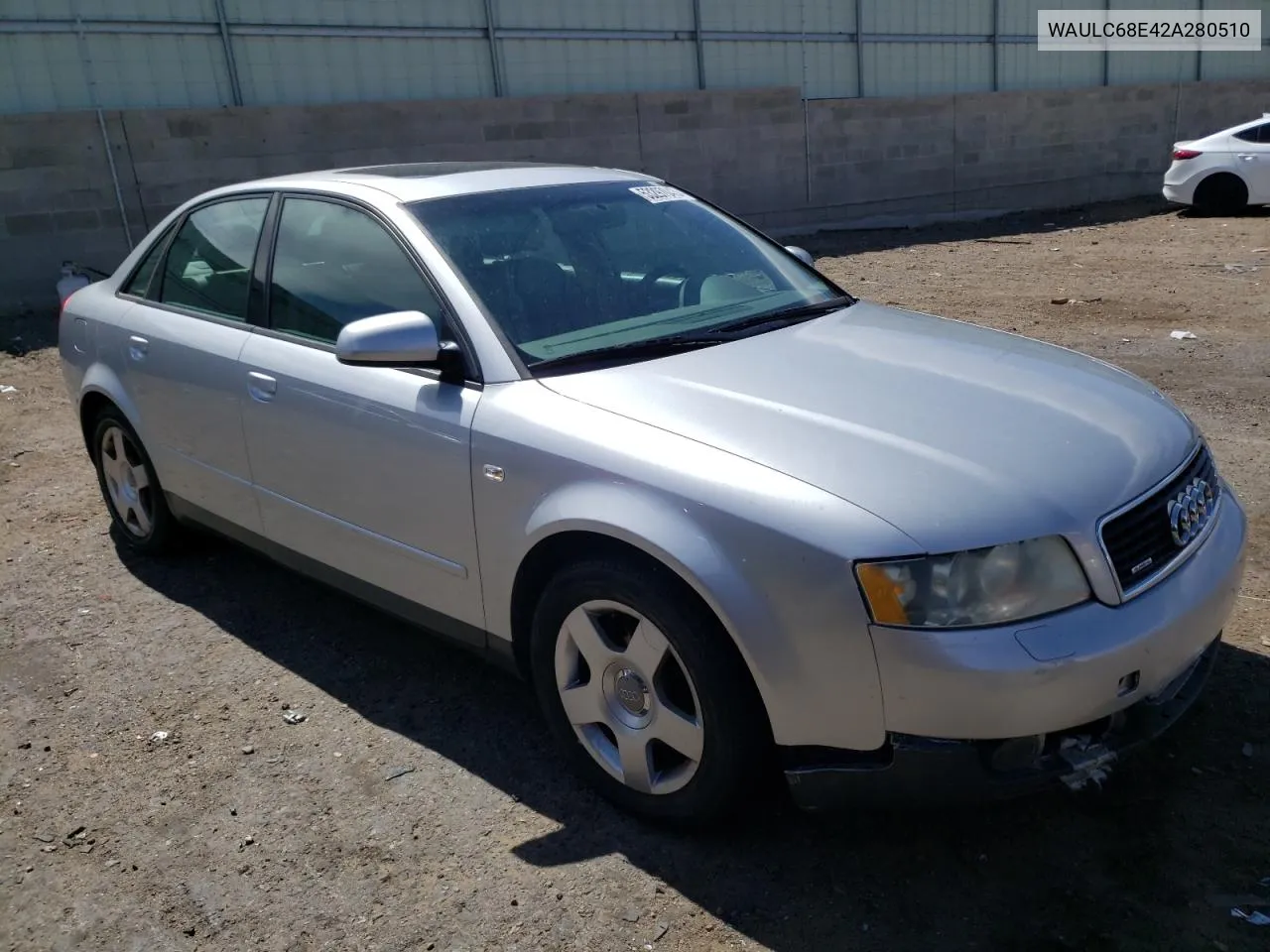 2002 Audi A4 1.8T Quattro VIN: WAULC68E42A280510 Lot: 38715514