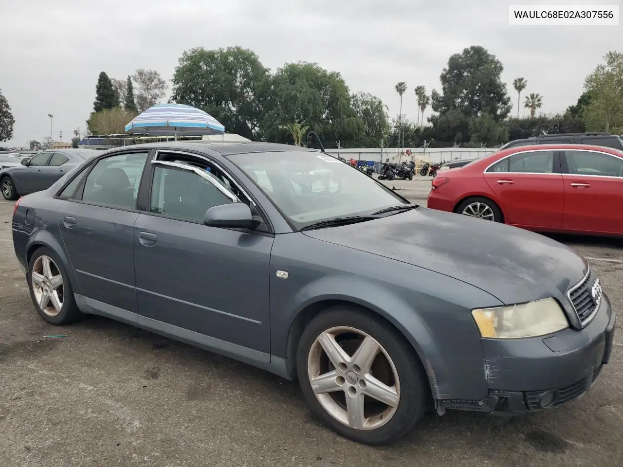 2002 Audi A4 1.8T Quattro VIN: WAULC68E02A307556 Lot: 49934045