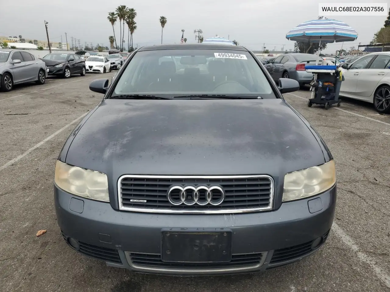 2002 Audi A4 1.8T Quattro VIN: WAULC68E02A307556 Lot: 49934045